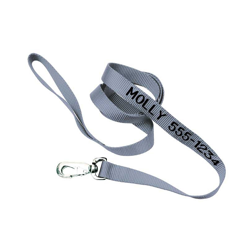 Nylon Leash - with personalized Embroidery, - Lucky Pet